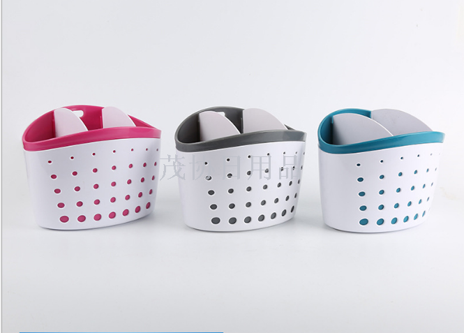 Multicolor wall-mounted kitchen cleaning supplies Drain basket Cloth clean ball control basket