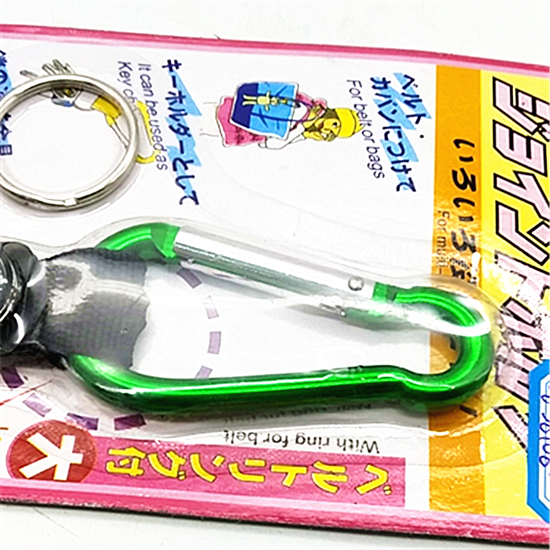 卡装登山扣指南针钥匙链多功能金属指南针户外指南针钥匙圈挂件细节图