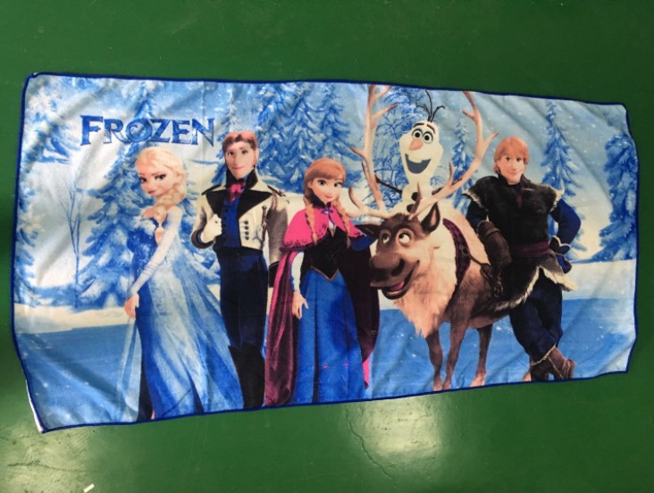 外贸热销浴巾 超细纤维沙滩巾长方形 活性印花沙滩巾