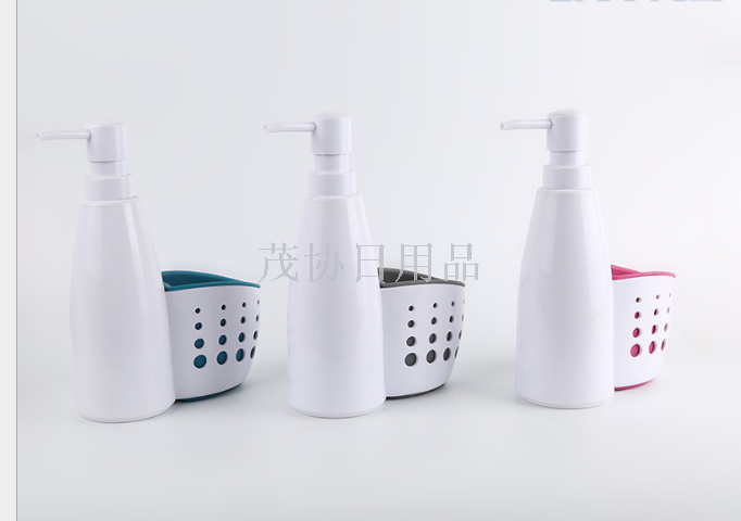 New plastic kitchen drain basket can hold liquid hand sanitizer dish soap kitchen storage basket