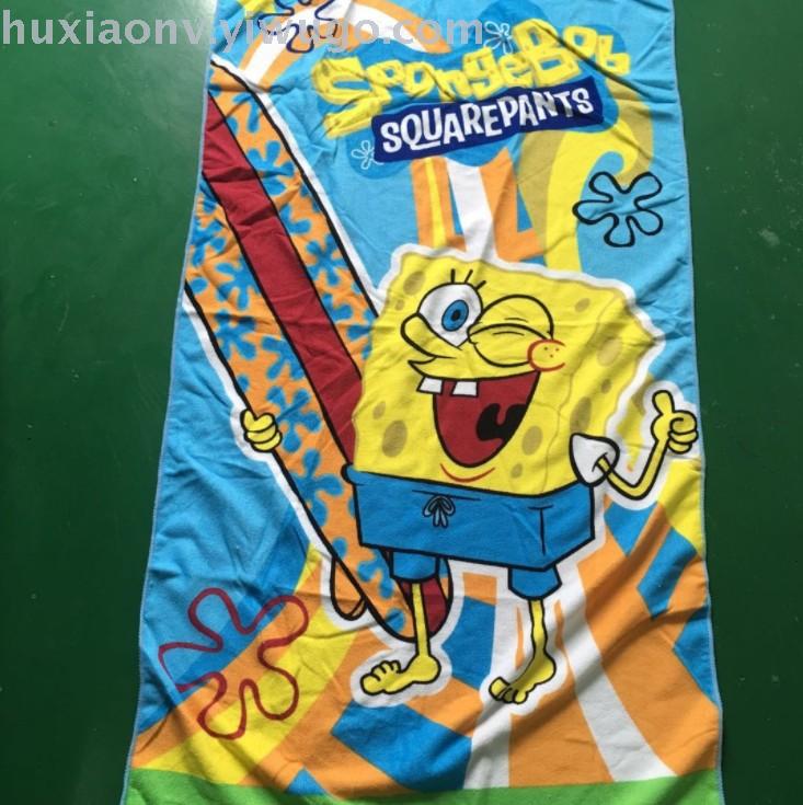 Foreign trade hot bath towel microfiber beach towel rectangular active printed beach towel full figure