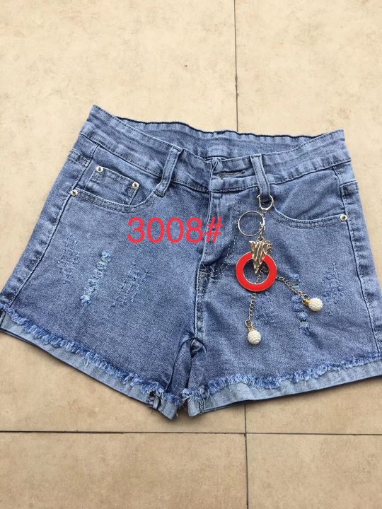 Quarter high bounce denim shorts are recommended n2