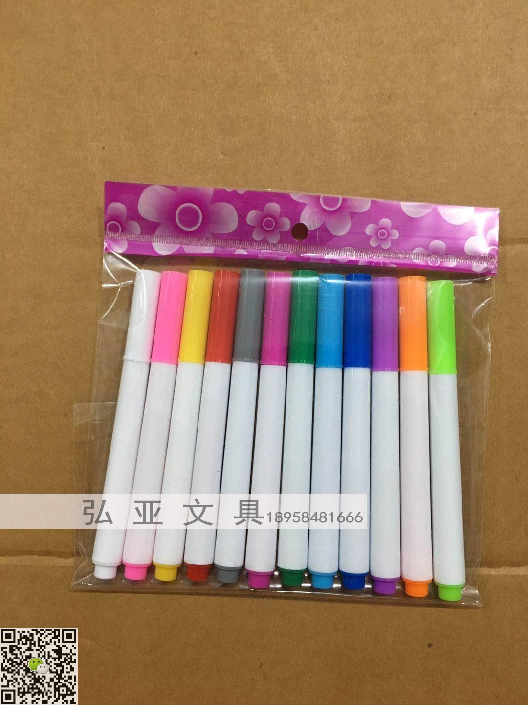 12 color liquid chalk erasable water chalk light board pen blackboard pen white erasable marker pen