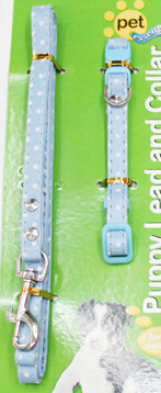 2015 New style dog polka dot leash pet collar set Pet supplies export Specification image