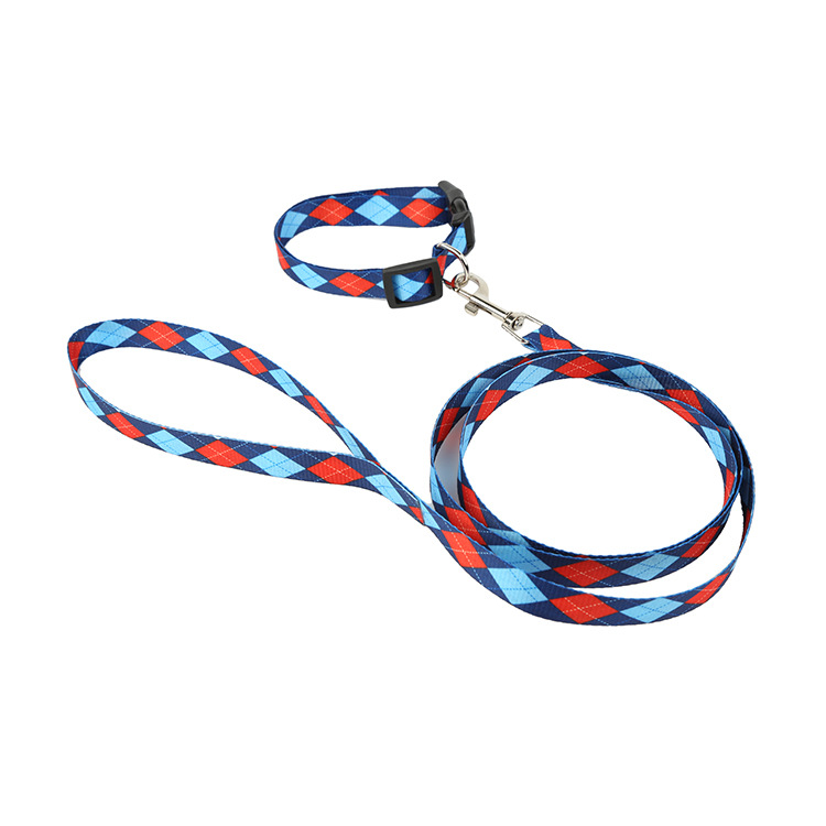 Factory direct sales of pet printed leash and pet collar. Customized according to samples Specification image