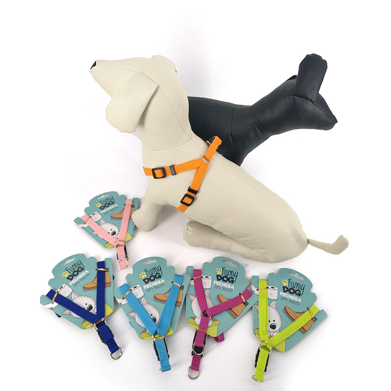 Factory direct sales of pet leashes, plain and basic pet chest and back