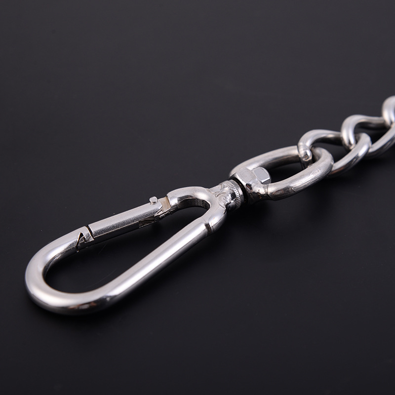 供应不锈钢宠物PP链 不锈钢可伸缩狗链 宠物狗狗牵引绳 宠物项圈细节图