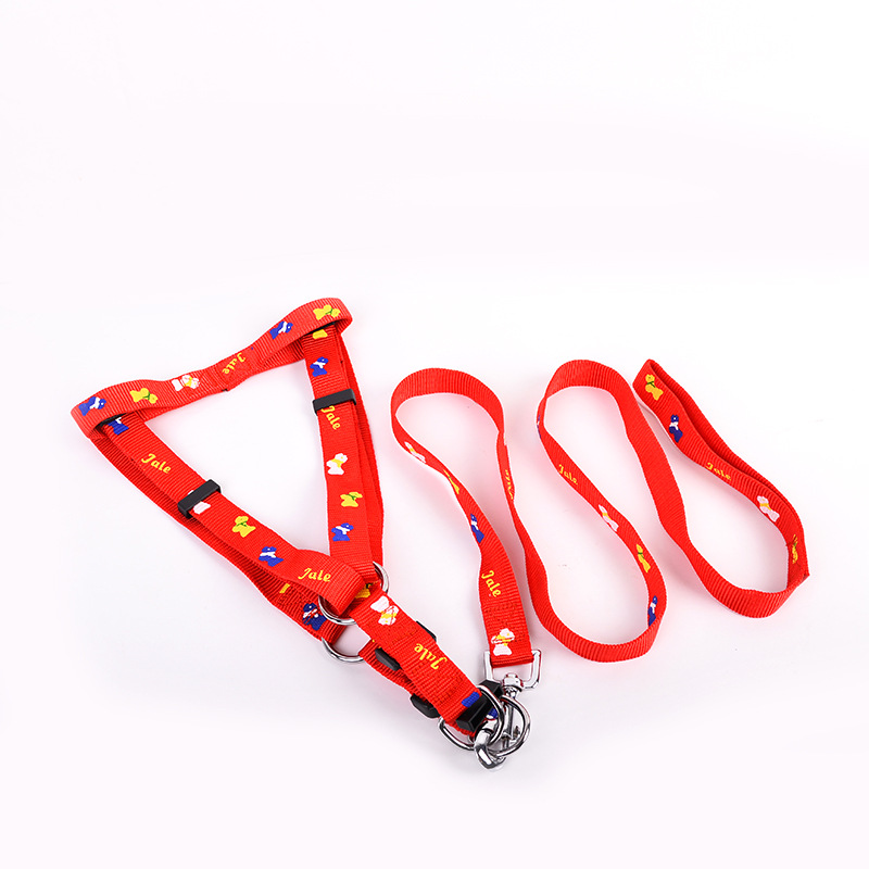 Wholesale of fashionable patchwork vest pet leashes, colorful printed dog leashes and pet supplies from the manufacturer Specification image