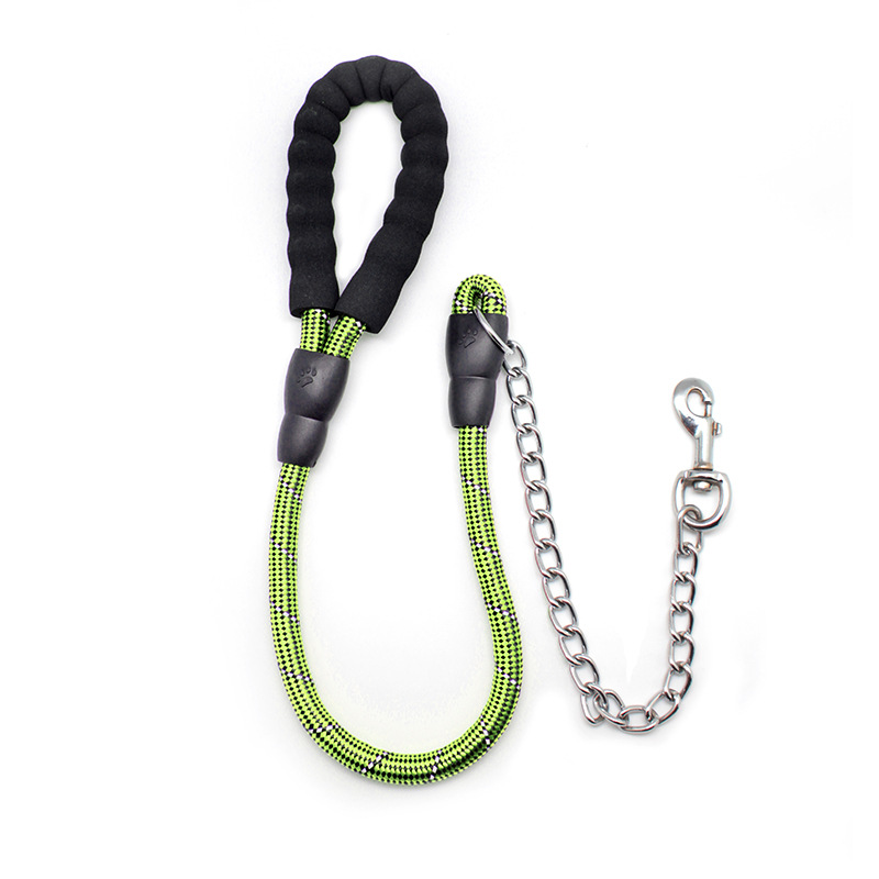 厂家直销 宠物牵引绳铁链 反光 狗绳 大型狗绳 圆绳产品图