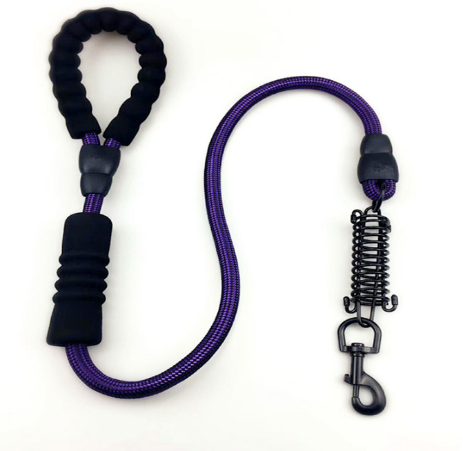 宠物中大型 结实 牵引绳 工厂直销 狗绳 圆绳 缓冲狗绳