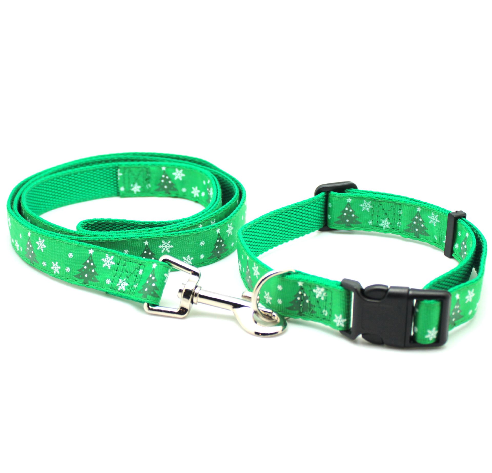 Christmas pet collars, Christmas leashes, dog collars and dog lashes factory direct sales Specification image