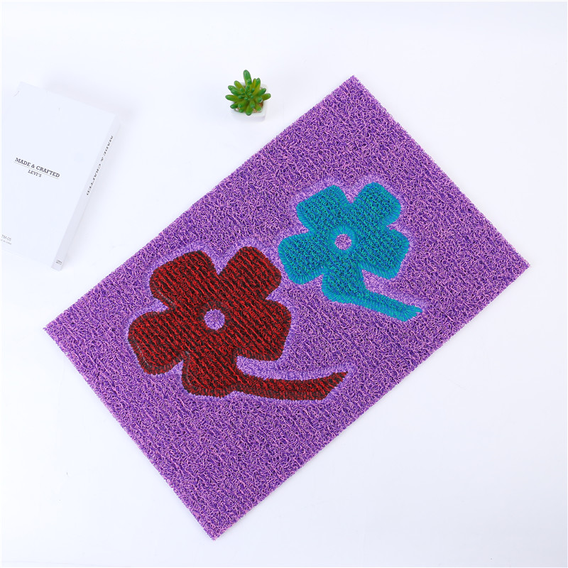 Simple printed entrance doormat, bathroom anti-slip absorbent mat, bedroom and kitchen carpet, rectangular foot mat details Picture