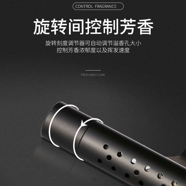 Factory direct sales of metal creative accessories, lemon cologne car perfume ornaments, car air outlets, and aroma diffusers Specification image