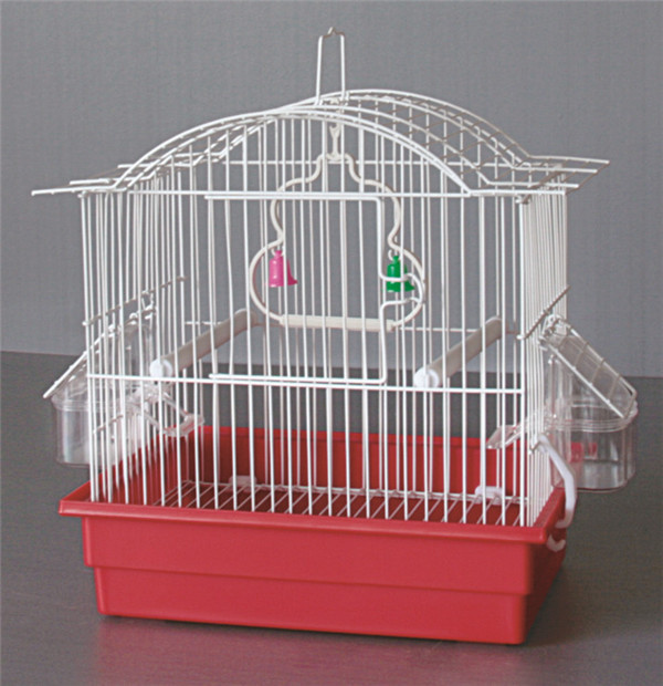 Folding birdcage with thickened iron wire, parrot metal cage for export HA102