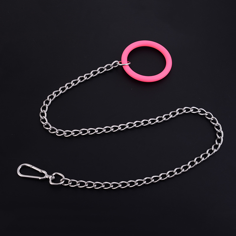 供应不锈钢宠物PP链 不锈钢可伸缩狗链 宠物狗狗牵引绳 宠物项圈产品图