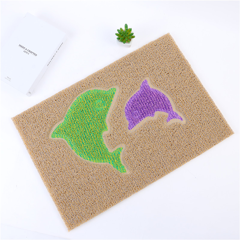 Simple printed entrance doormat, bathroom anti-slip absorbent mat, bedroom and kitchen carpet, rectangular foot mat Application Scenario