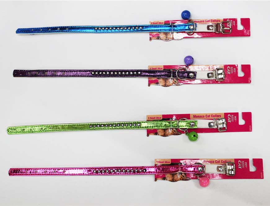 High-end cat collars with diamonds and gold and silver, small dog-specific bell manufacturers to prevent loss, for foreign trade export