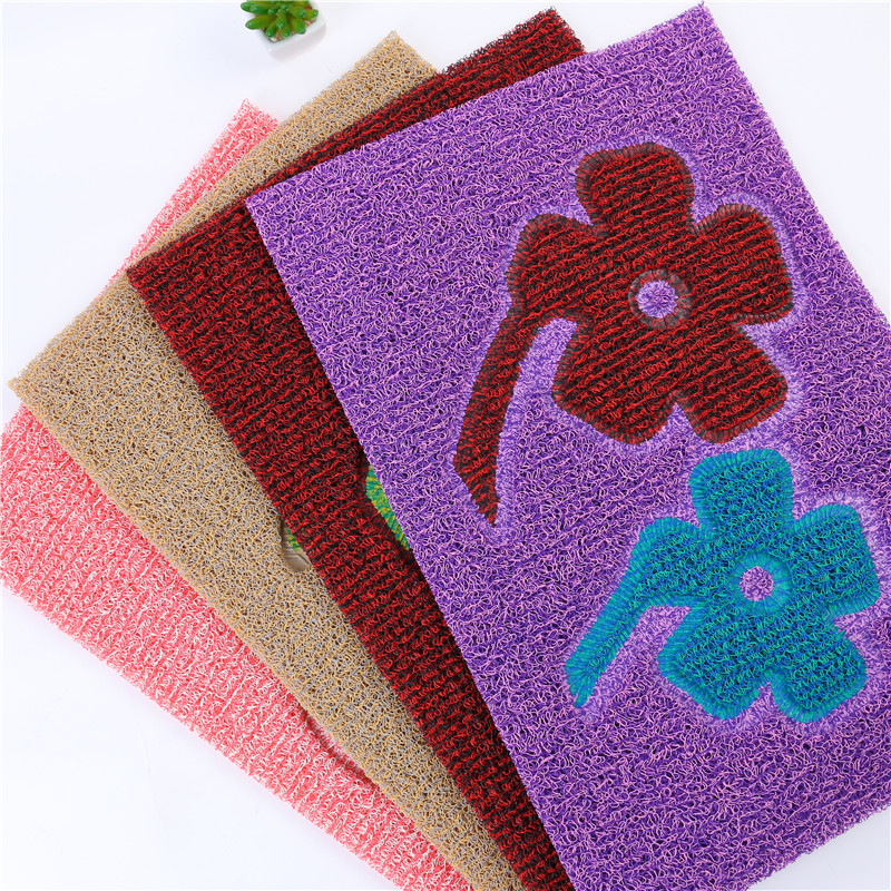 Simple printed entrance doormat, bathroom anti-slip absorbent mat, bedroom and kitchen carpet, rectangular foot mat
