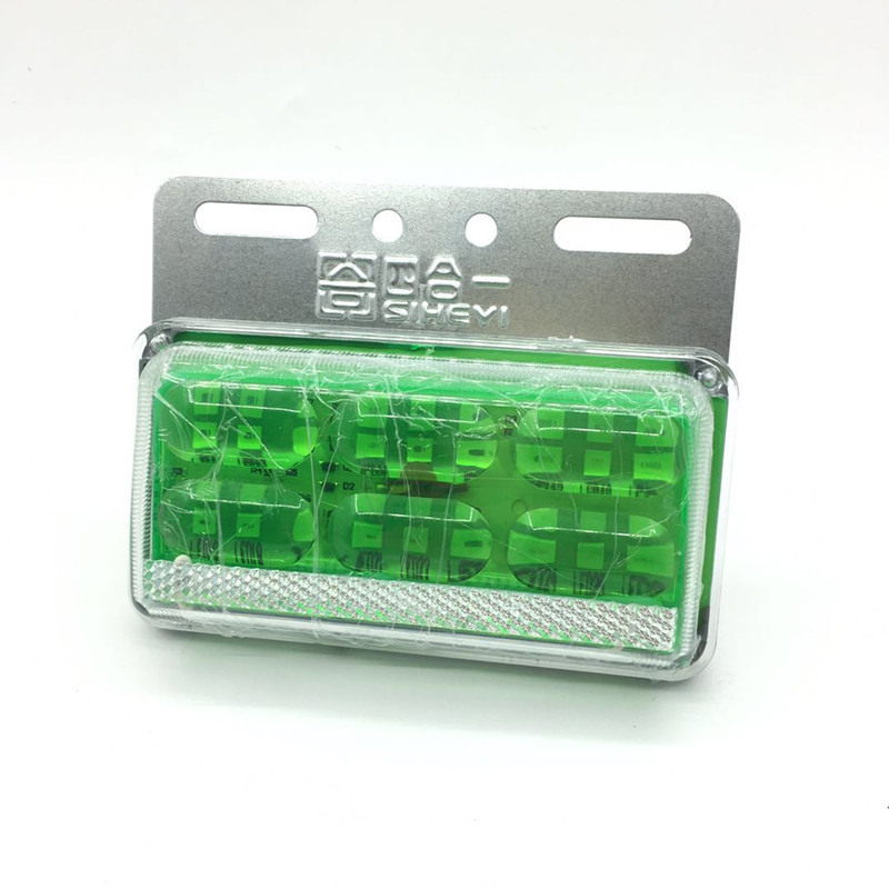 The LED side lights for trucks, ultra-bright four-in-one ground illumination taillights, 24-volt 5D truck warning light lens color strips Application Scenario