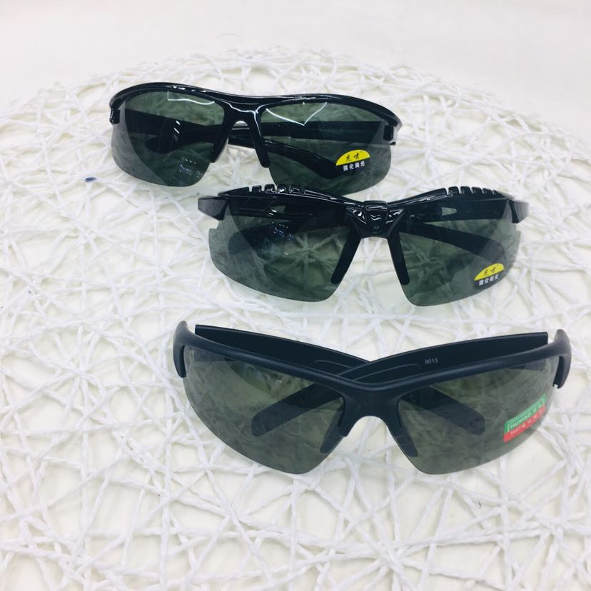 Espejo deportivo polarizador gafas negras sombreador details Picture