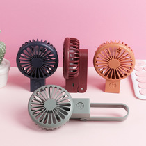 Charging mini fan portable USB kid fan with light folding fan