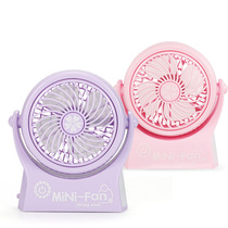 Small fan touch three - gear USB charging small silent fan with lights