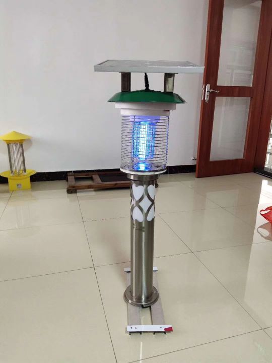 Outdoor solar mosquito-killing lamp, waterproof courtyard garden stainless steel mosquito-attracting and insect-killing lamp, agricultural use Specification image