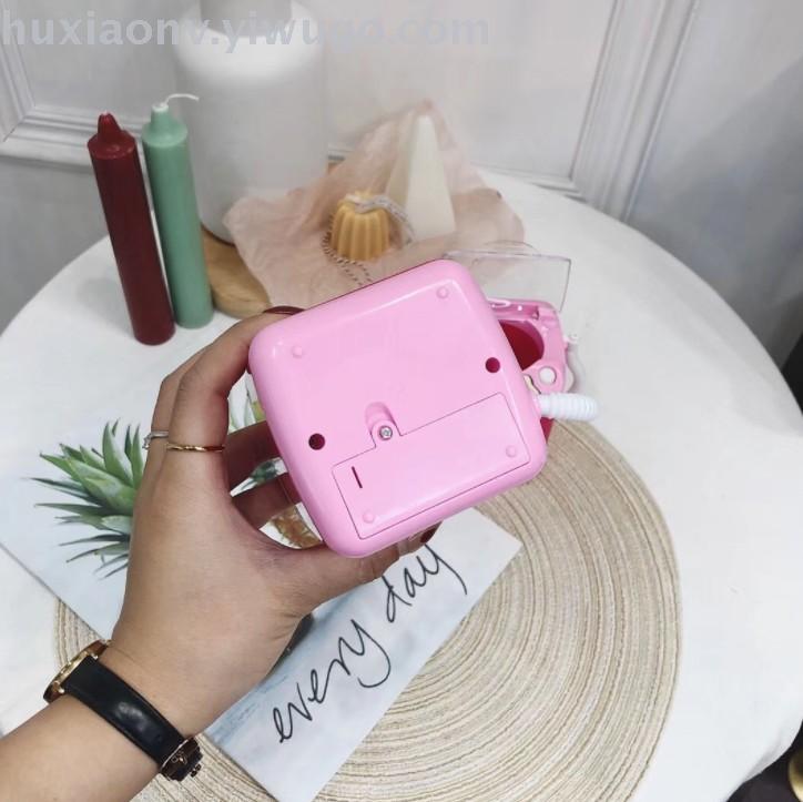 抖音同款洗衣机玩具小型mini粉扑洗刷子洗衣机网红抖音过家家玩具