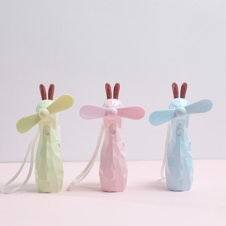 Diamond Rabbit Spray Rechargeable Electric fan Mini Portable USB Spray