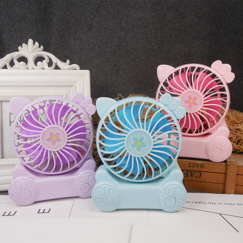 Creative Folding charging USB handheld mini student electric fan second gear wind