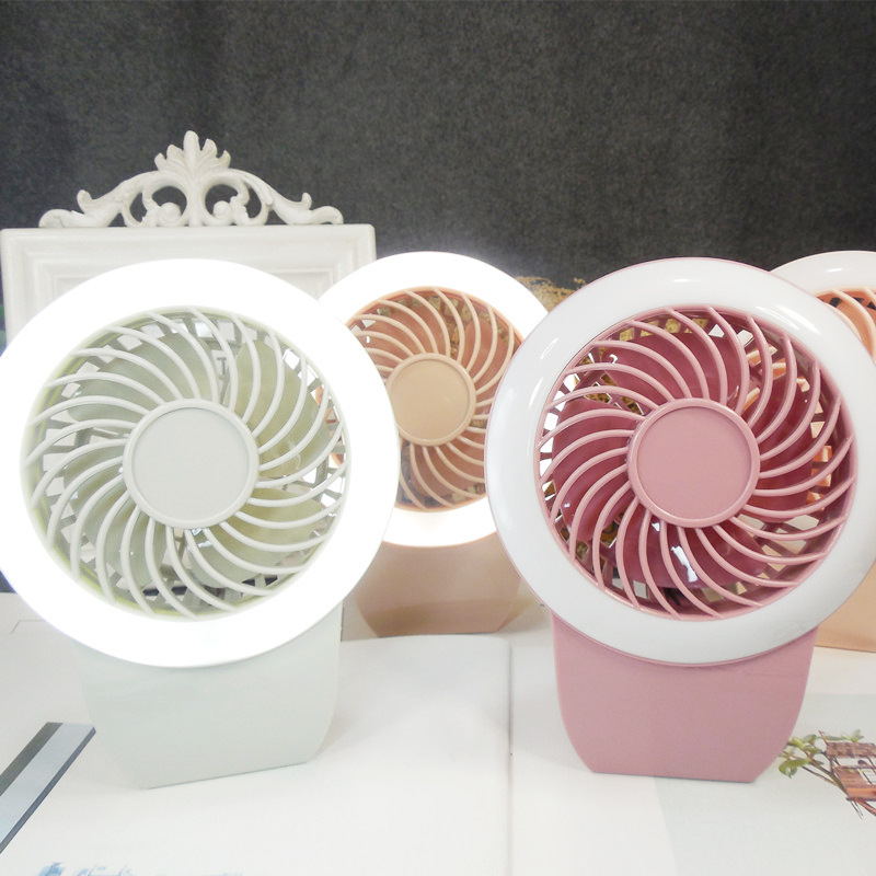Desk light mini fan children portable USB charging cartoon fan