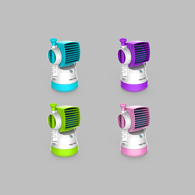 Portable cooling spray humidifier Moire Electric desktop handheld office student portable electric fan
