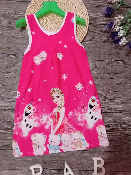 Big children cotton silk nightdress, home air conditioning clothing for going out thumbnail