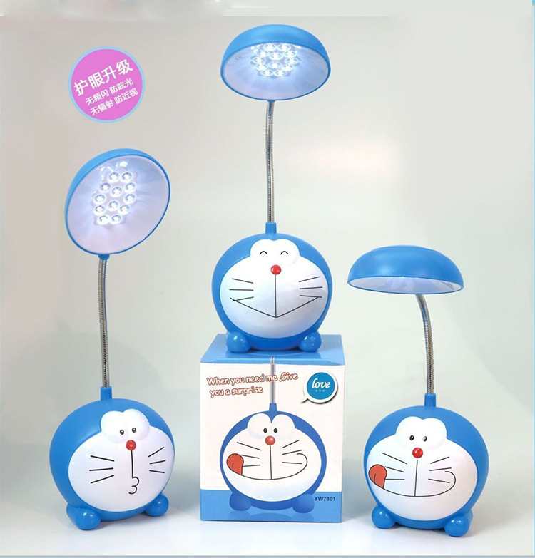 Cartoon charging much A dream jingle cat LED small lamp KT cat eye protection learning bedside lamp full figure