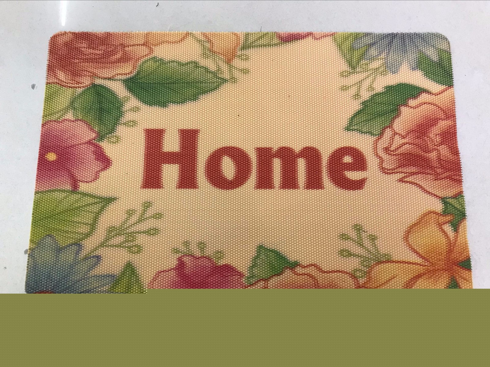美菱条纹印花地毯地垫防滑垫简约细节图