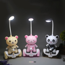 Cartoon balance car LED lamp button night light Bear pink bear cat