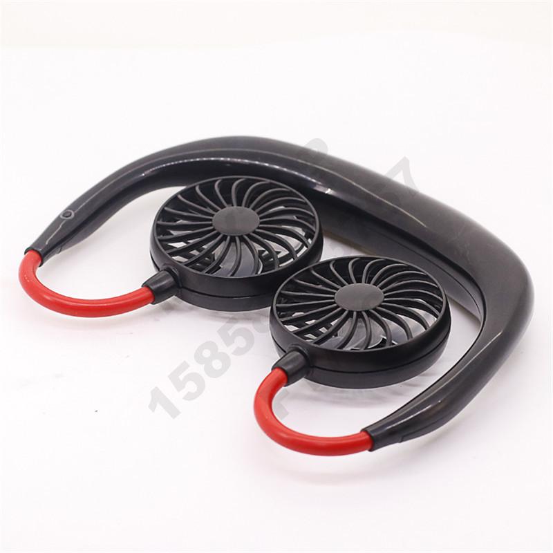 A new Korean neck-hanging fan for outdoor lazy people, a cross-border bestseller with usb charging Specification image