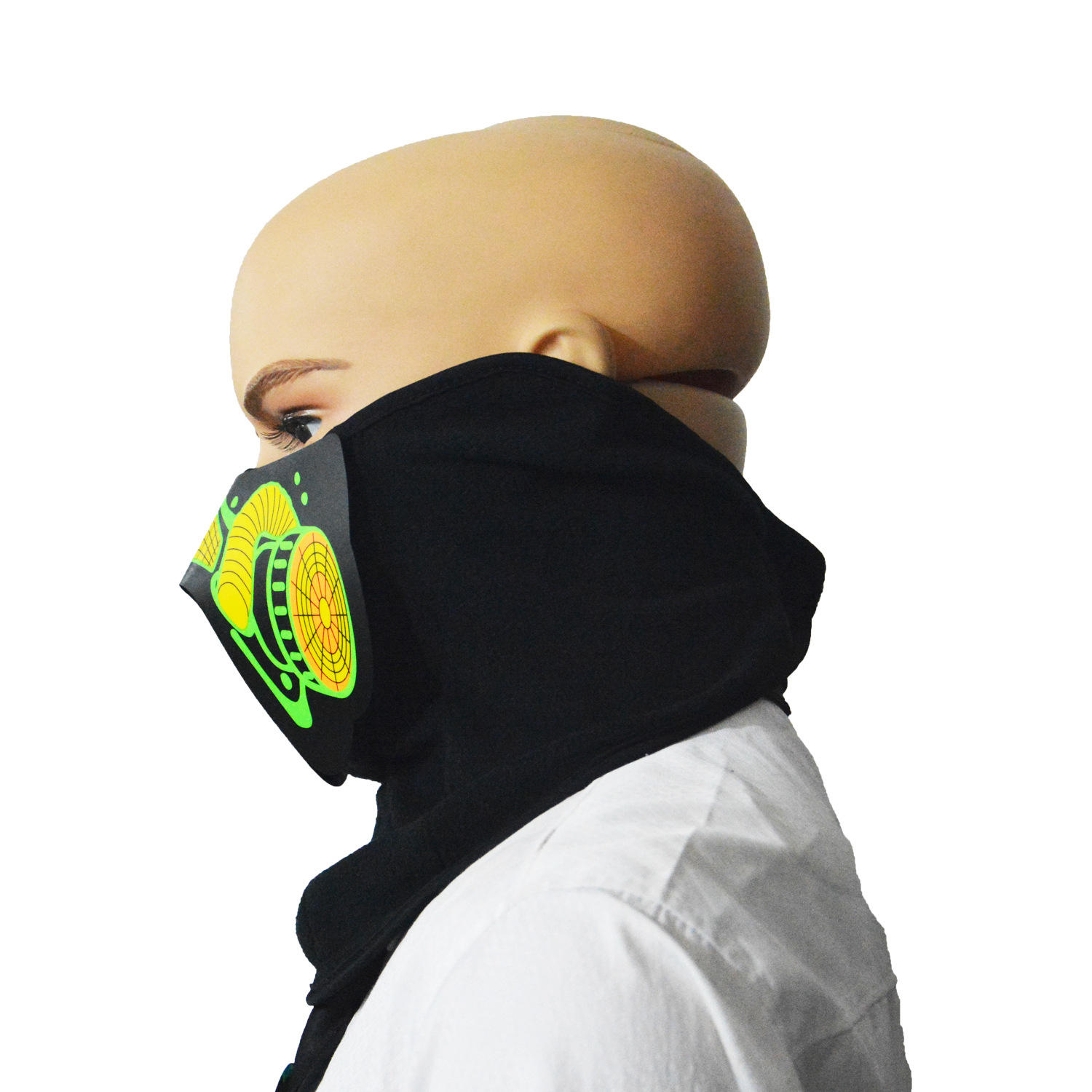 Voice-controlled luminous masks for music festivals and various special masks for festival balls and parties details Picture