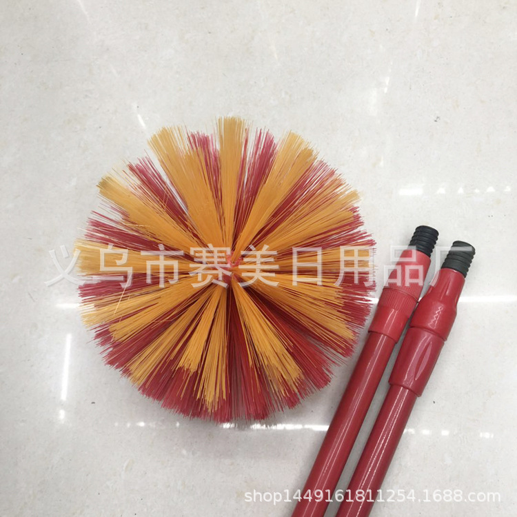 除尘扫 天花扫 天花板刷伸缩杆圆球扫 清理蜘蛛网刷 送广告录音细节图