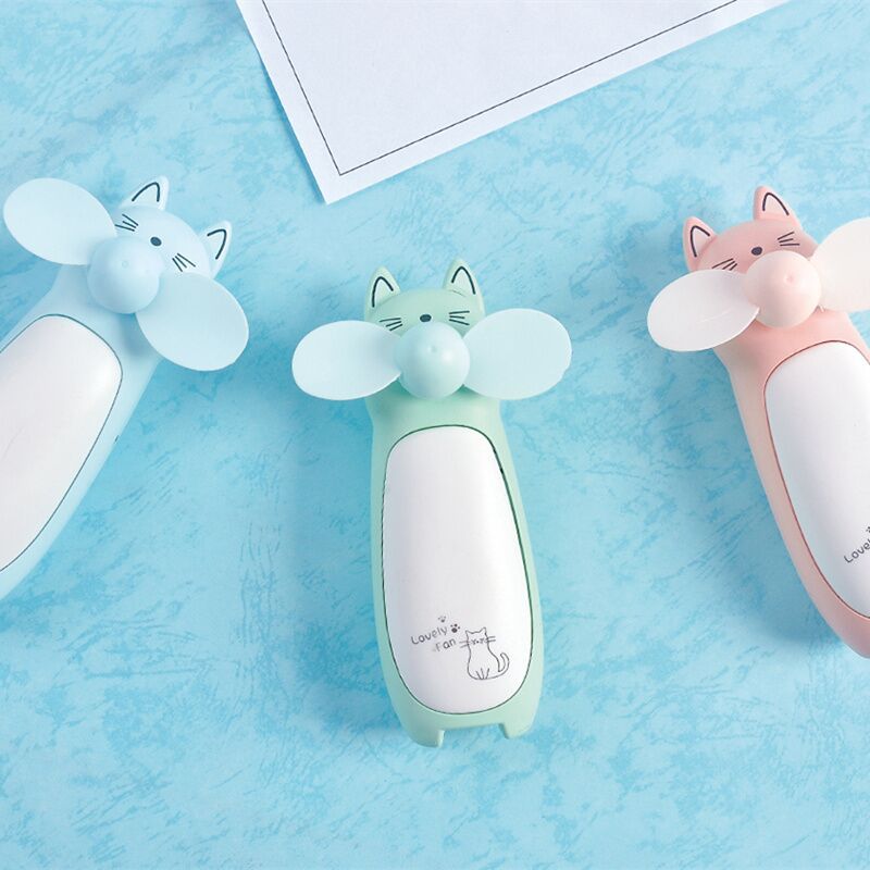 Cartoon Pink Panther mini USB fan with nightlight rechargeable Application Scenario