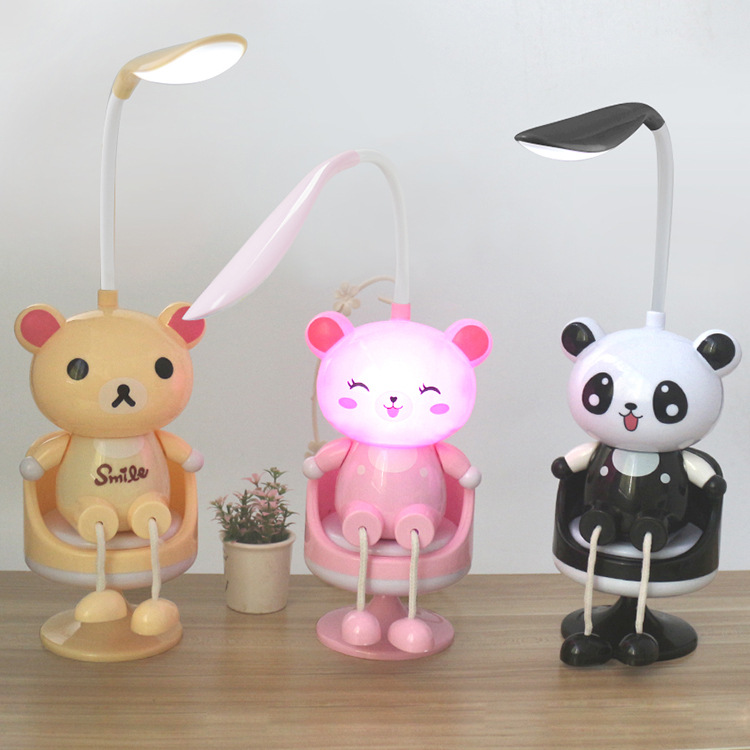 Comfortable chair LED desk lamp 2 adjustable eye-care reading lamp USB charging bedside nightlight Specification drawing