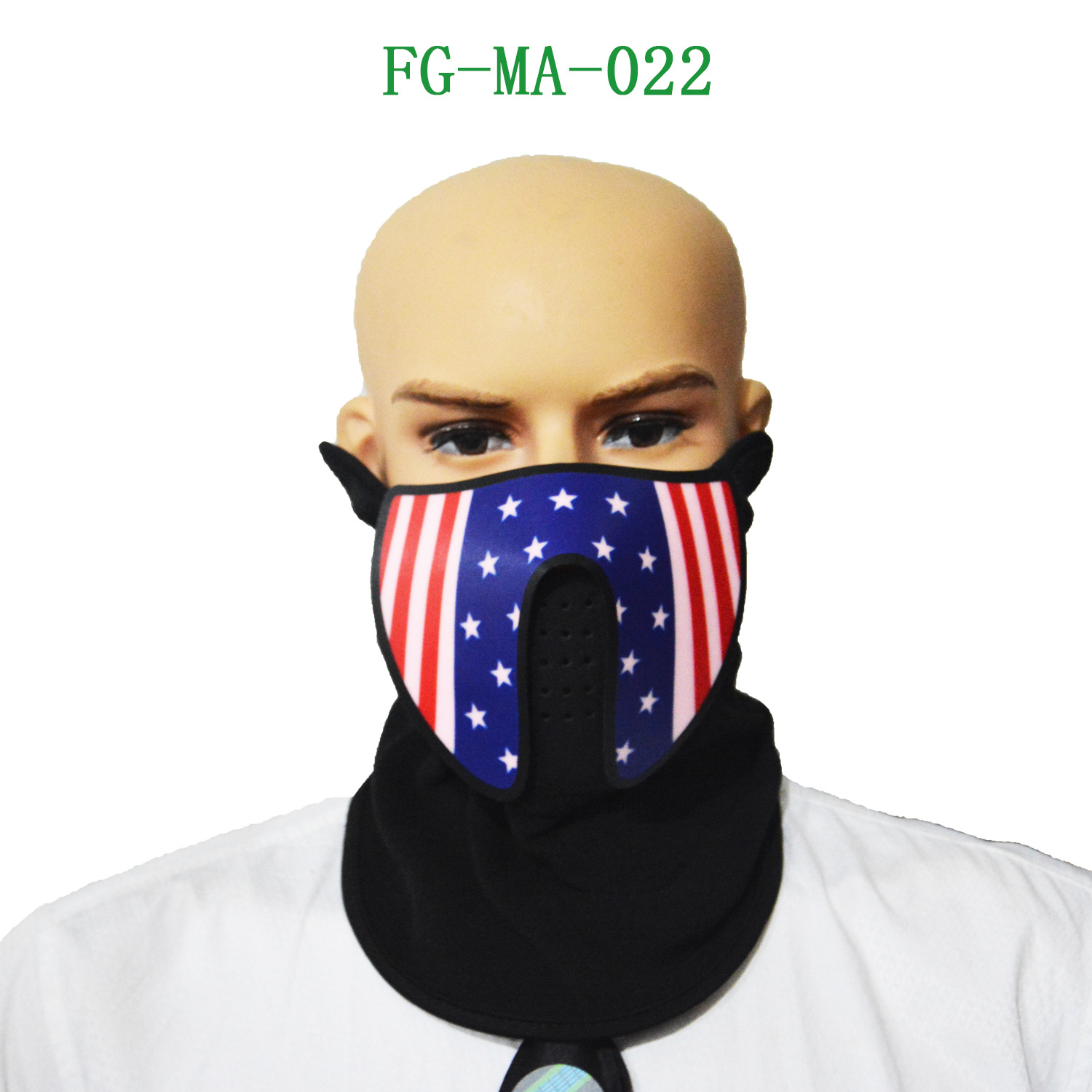 Halloween Voice-controlled luminous mask, night cycling luminous mask