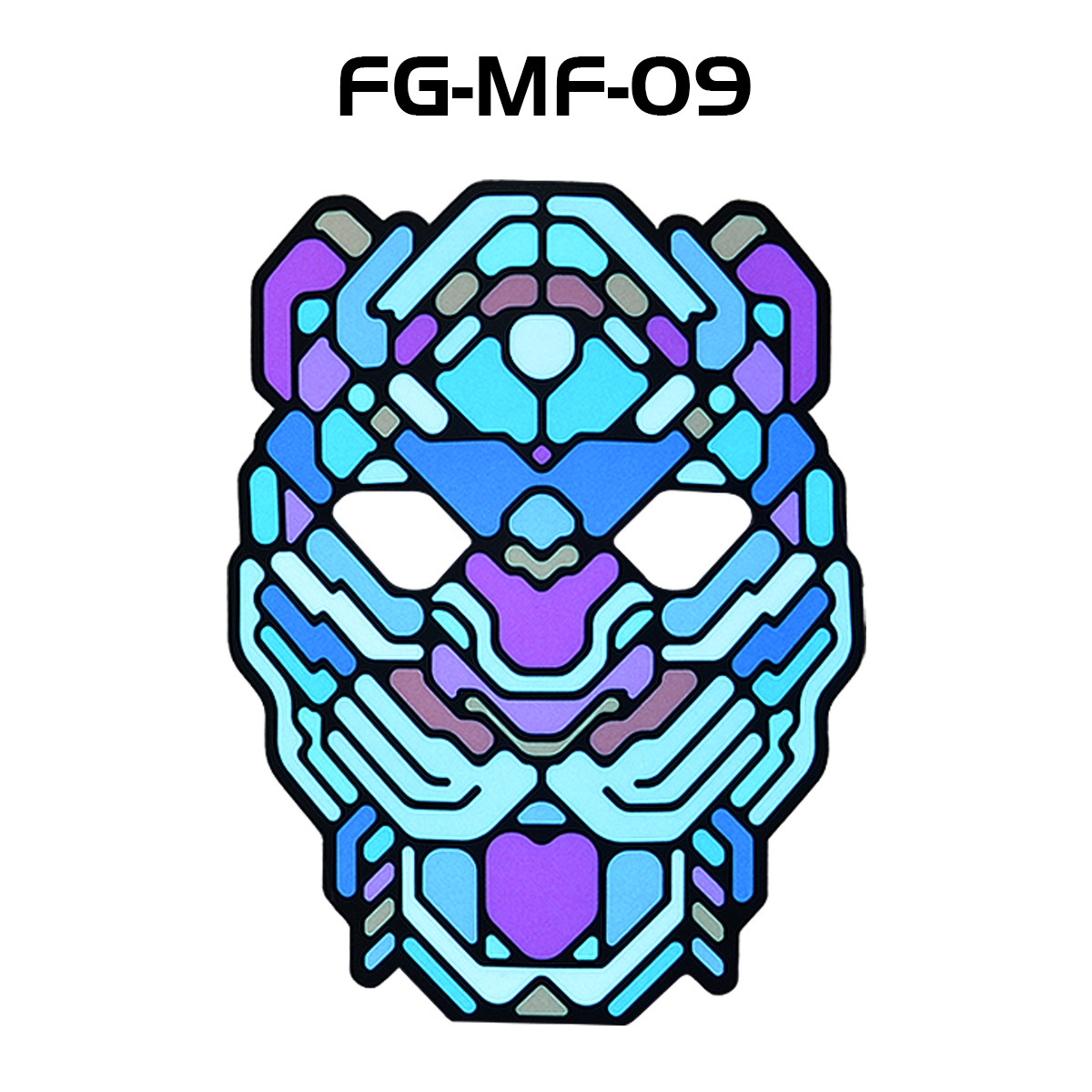 声控全脸led发光面具 动感声控面罩