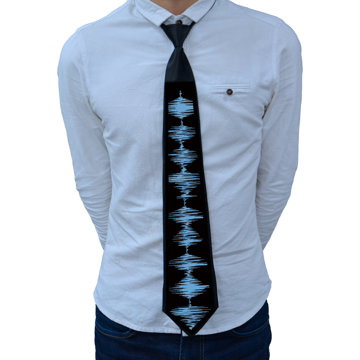 Voice-activated luminous tie Christmas ball party performance to add to the fun