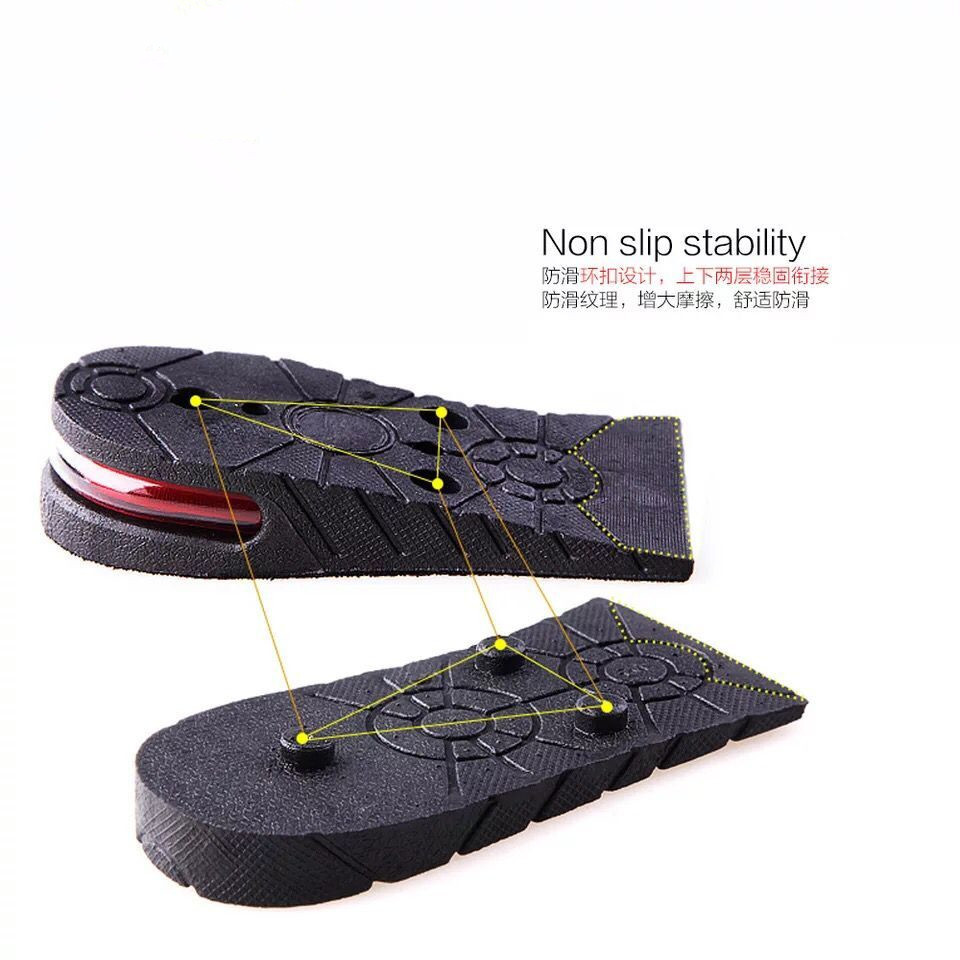 New PVC height-increasing insoles, air cushions, invisible inner height-increasing pads, sports breathable full pads, men's and women's height-increasing pads Application Scenario
