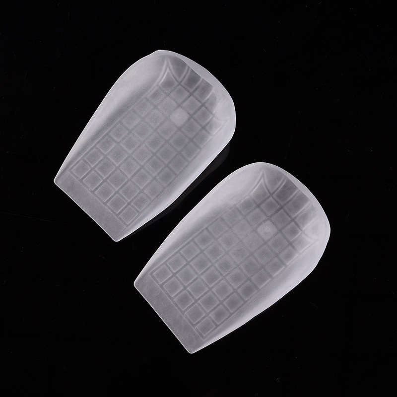 New Soft Cushioned Heel Pad Anti-Wear Feet Silicone Thickened Non-Slip Half Size Insole Transparent Anti-Friction Back Pad full figure