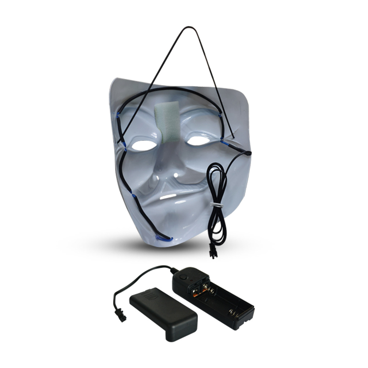 十色冷光面具 酷炫高亮 适用于电音节以及各种舞会派对细节图