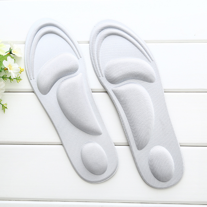 Wholesale 4D sports insoles, breathable, sweat-absorbing, deodorizing arch pads, anti-odor, shock-absorbing and Haibo granule massage insoles details Picture