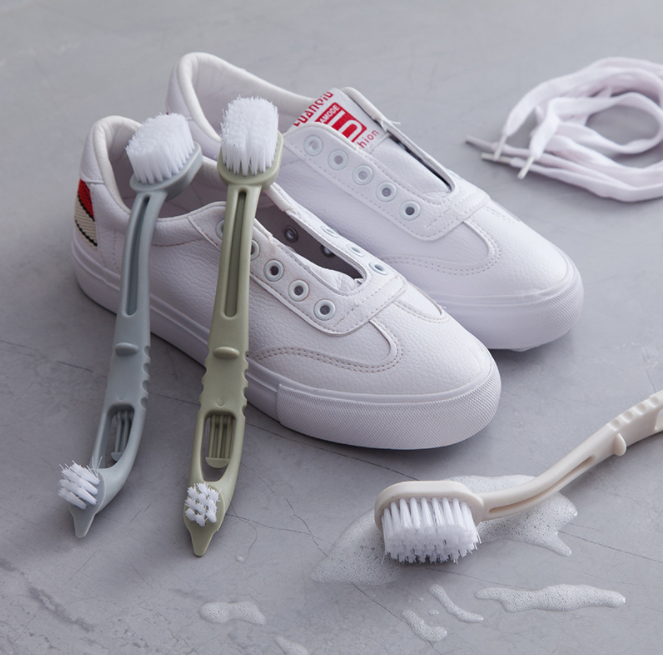 多功能软毛专用洗鞋刷 塑料刷鞋小工具家用洗衣双头清洁刷小板刷产品图