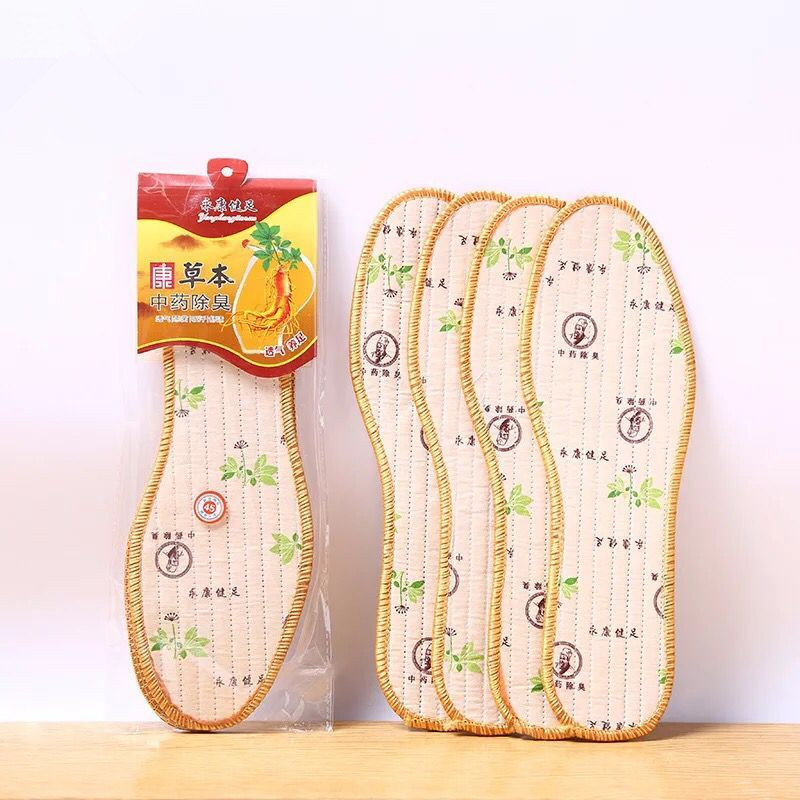 Factory supplies wholesale herbal deodorizing, sweat-absorbing, traditional Chinese medicine deodorizing, breathable, universal insoles for women's shoes. Factory direct sales